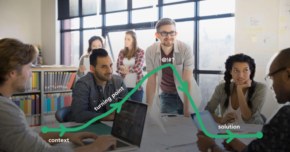 team using storytelling in software development